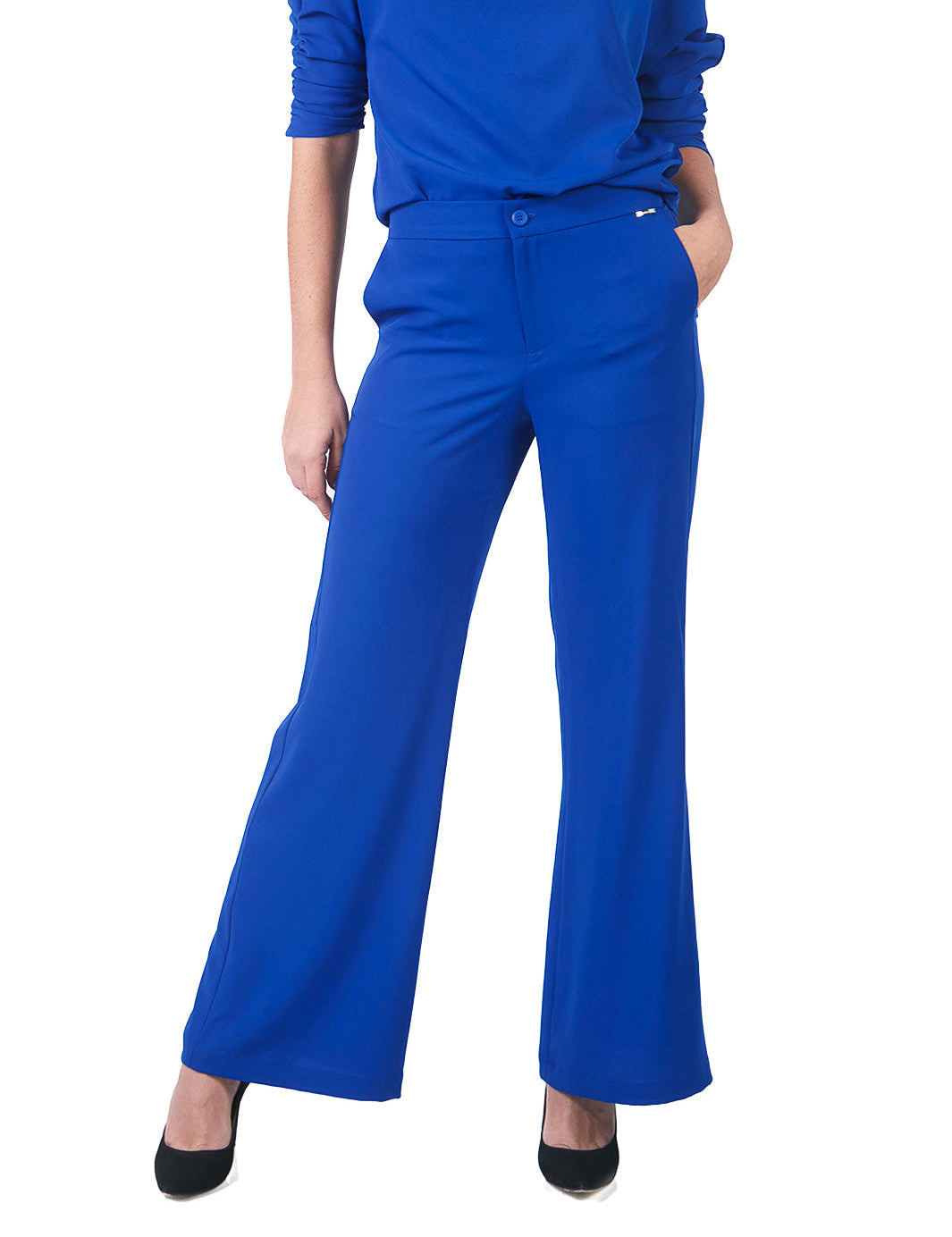 Pantalón semi wide leg AZULINO
