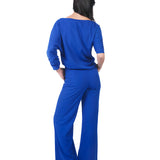 Pantalón semi wide leg AZULINO