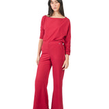 Pantalón semi wide leg ROJO