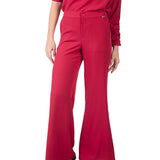 Pantalón semi wide leg ROJO