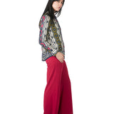 Pantalón semi wide leg ROJO