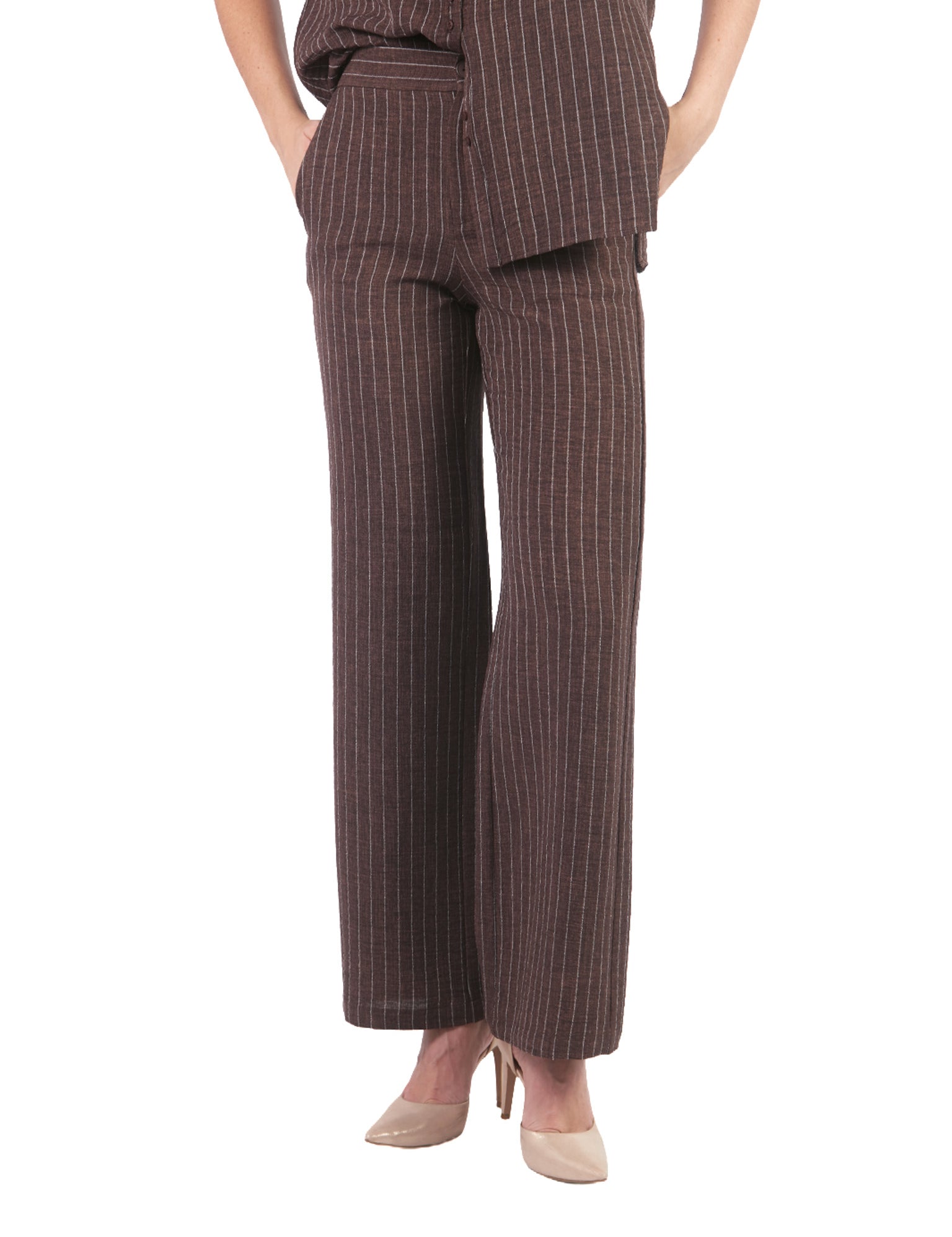 Pantalones Rectos PT00793JTH Marrón