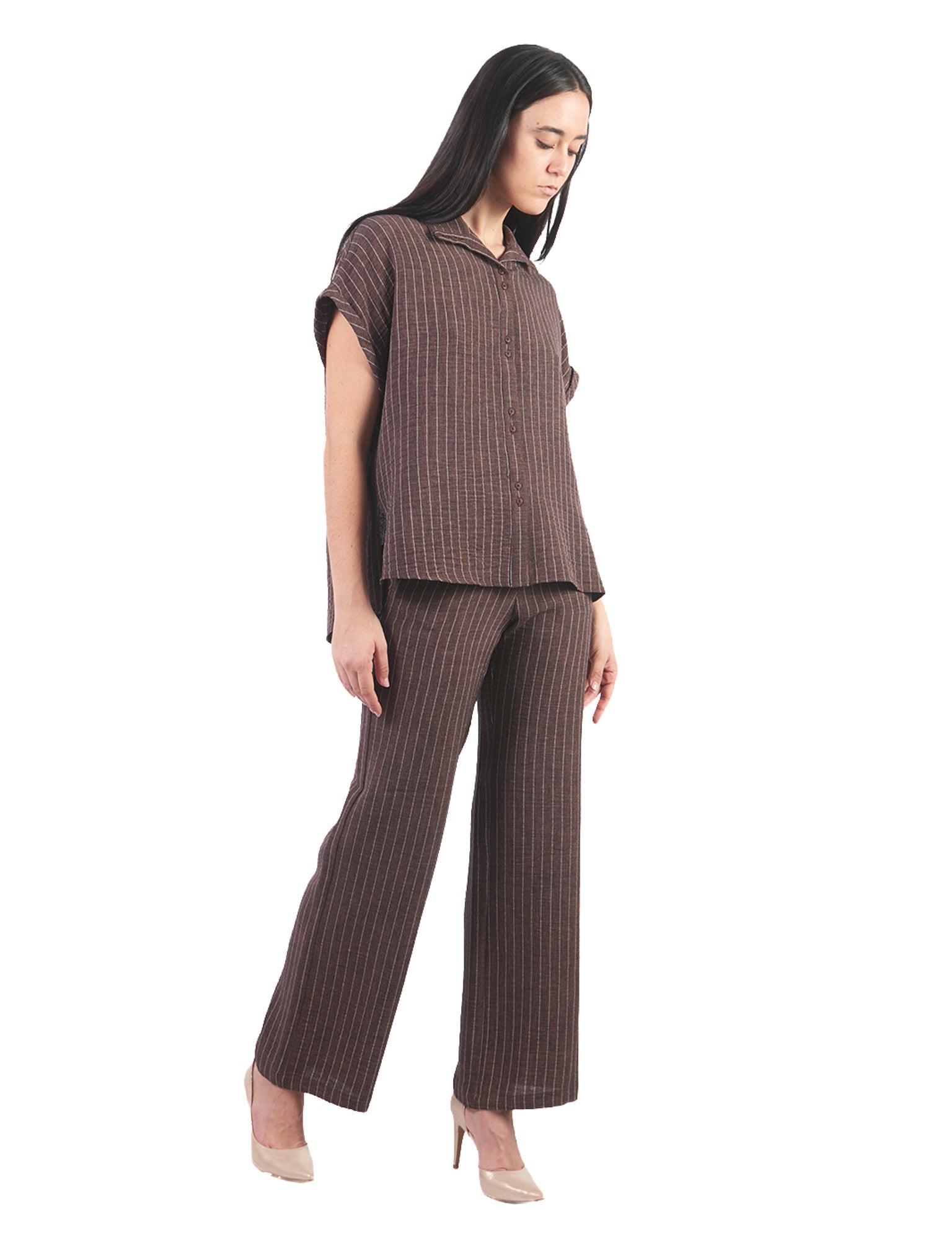 Pantalones Rectos PT00793JTH Marrón