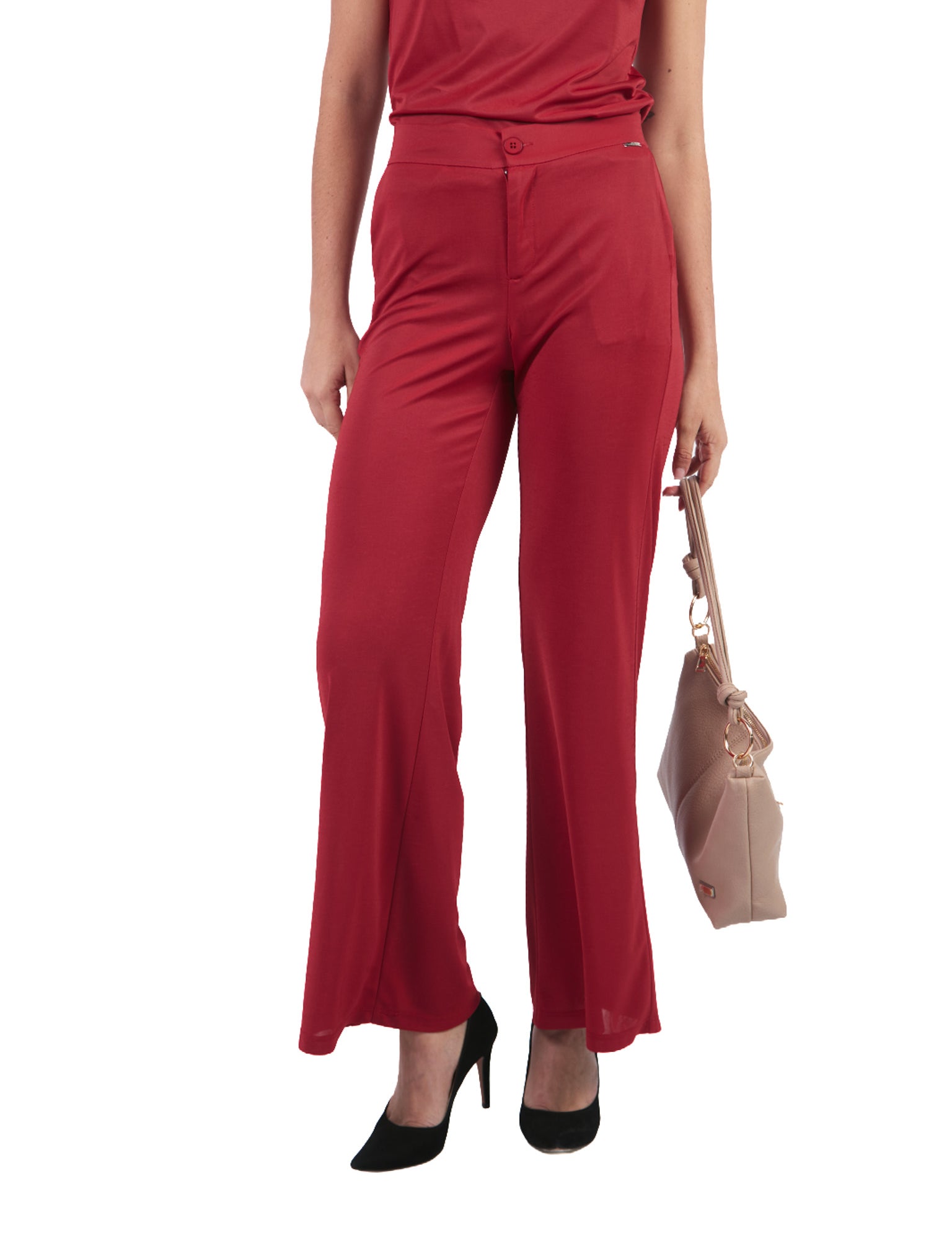 Pantalones Rectos PT00800TRZ Rojo
