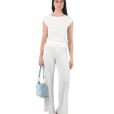 Pantalones Rectos PT00801TRZ HUESO