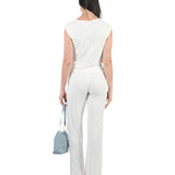 Pantalones Rectos PT00801TRZ HUESO