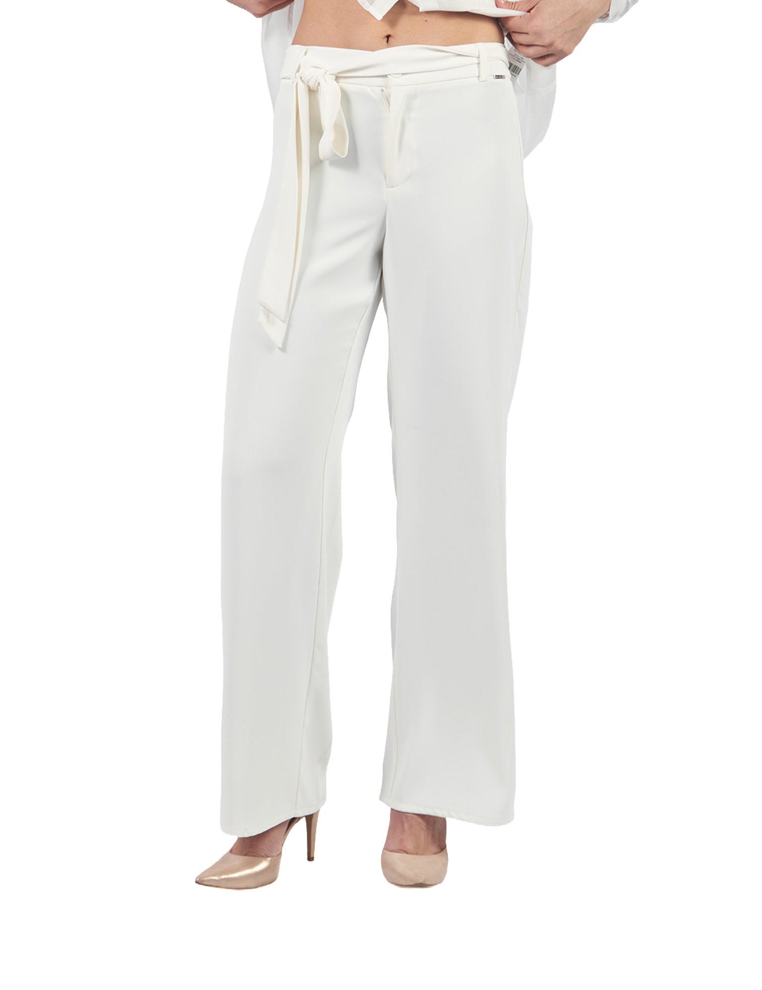 Pantalones Rectos PT00803SSS Hueso