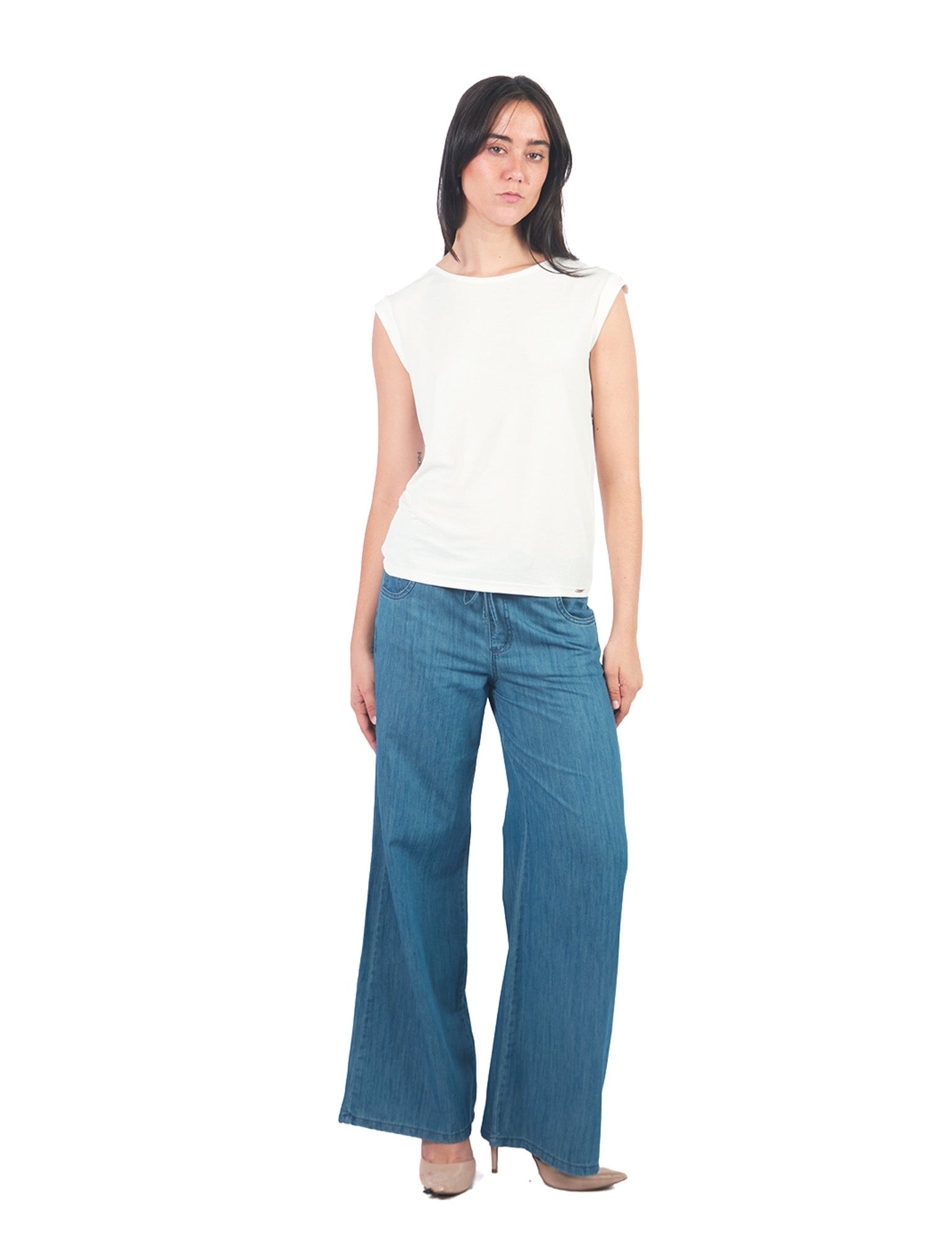 Polos Manga Cero Y Kimono Pl01135Trz Hueso