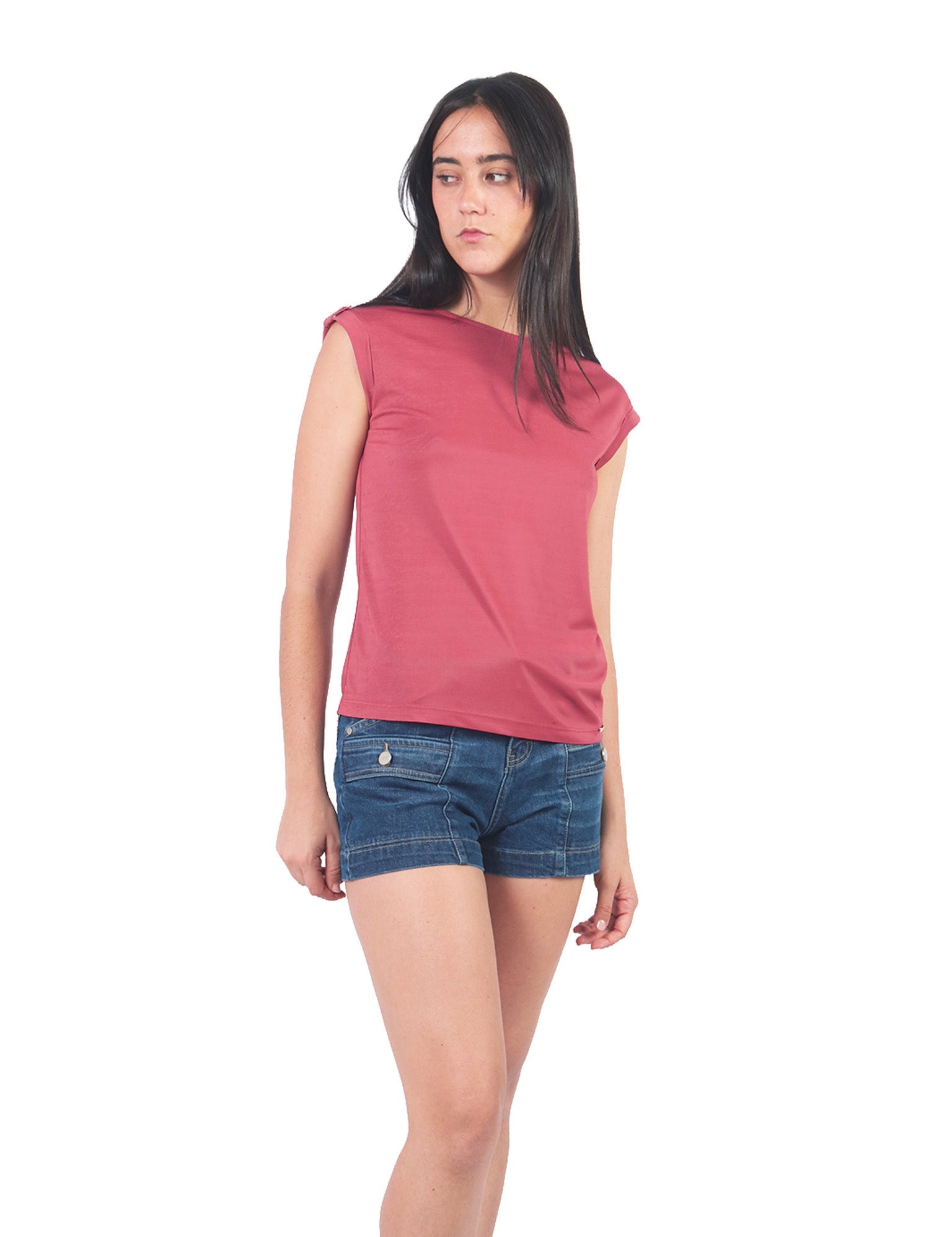 Polos Manga Cero Y Kimono Pl01135Trz Magenta
