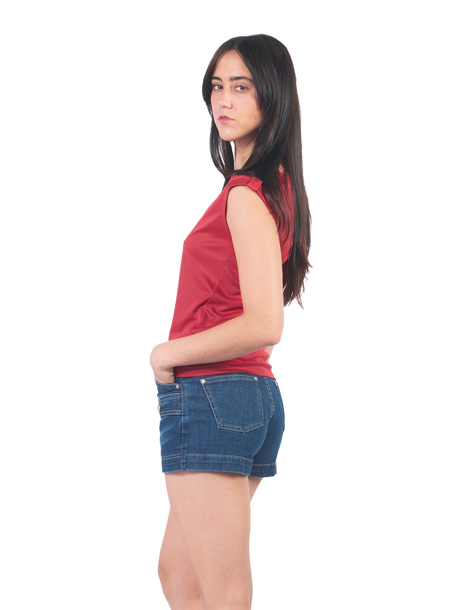Polos Manga Cero Y Kimono Pl01135Trz Rojo