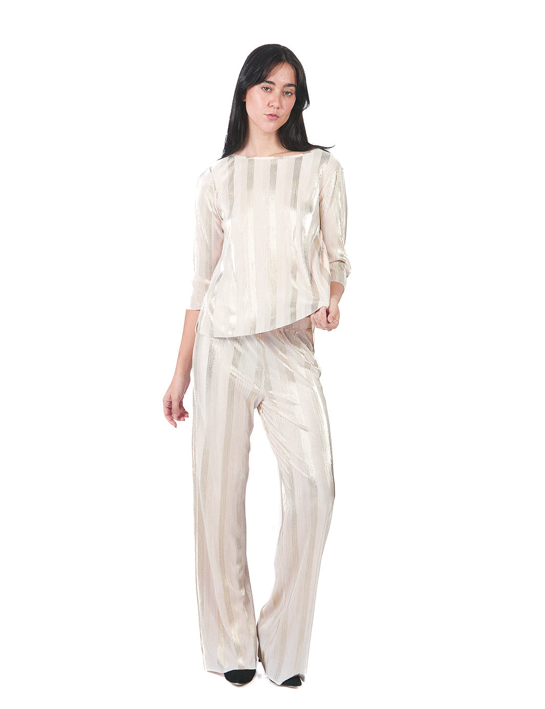 Polos Manga 3/4 Y 7/8 Pl01317FlxQA Crema