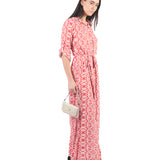 Vestidos Manga Larga VD00348BAT ROJO