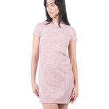 Vestidos Manga Corta Vd00442Fcl ROSADO