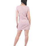 Vestidos Manga Corta Vd00442Fcl ROSADO