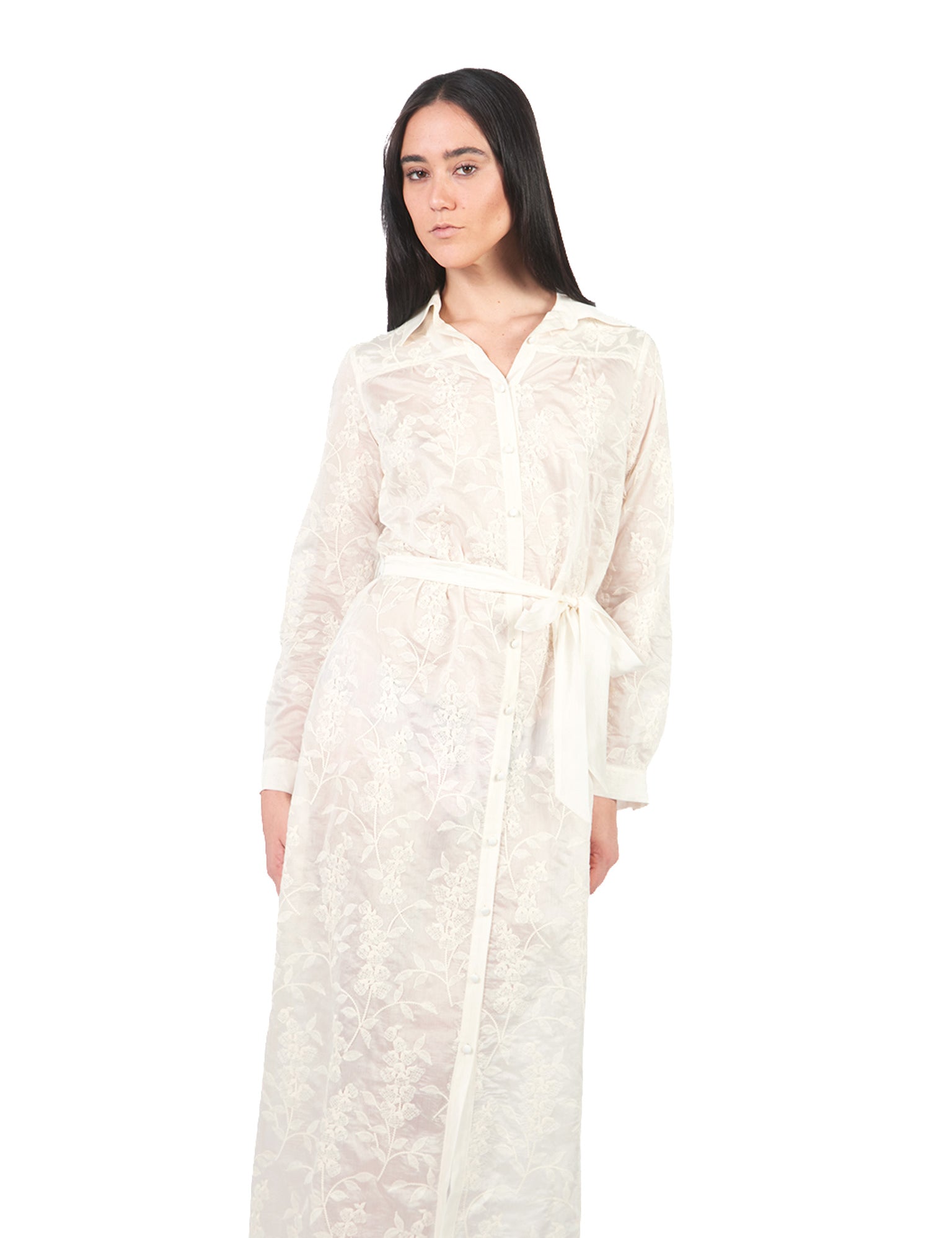 Vestidos Manga Larga VD00948PDE CREMA