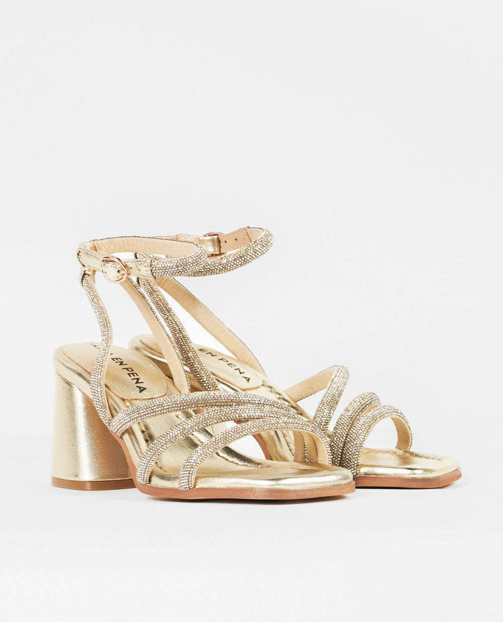 SANDALIA TACON TIRAS