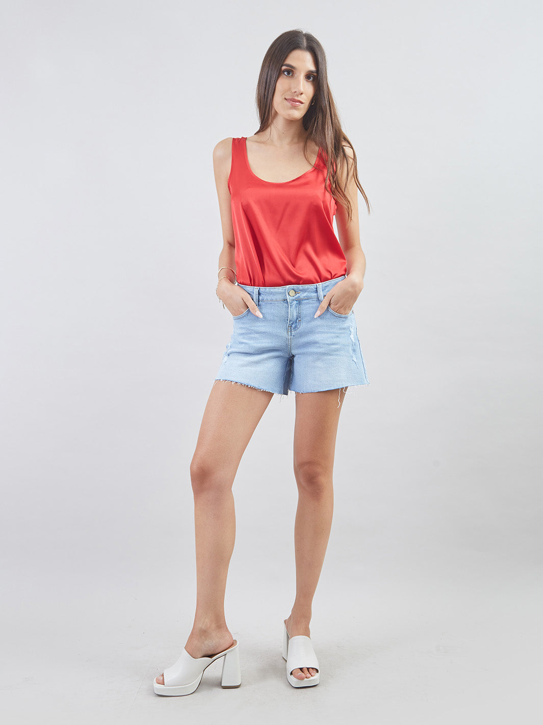 BLUSA MG AL CODO BL01266RBN