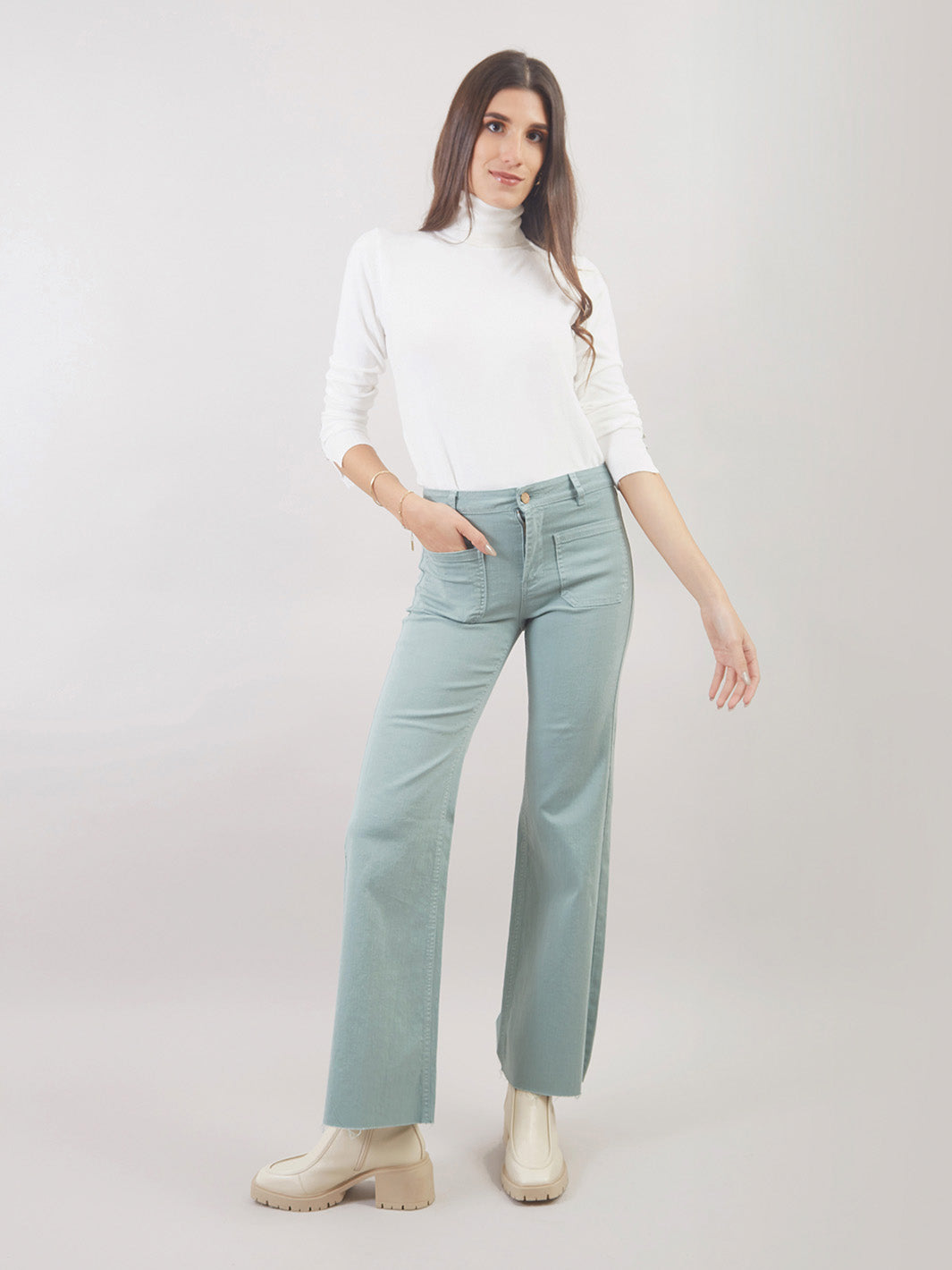 Pantalón Denim Palazo Jp00467smc