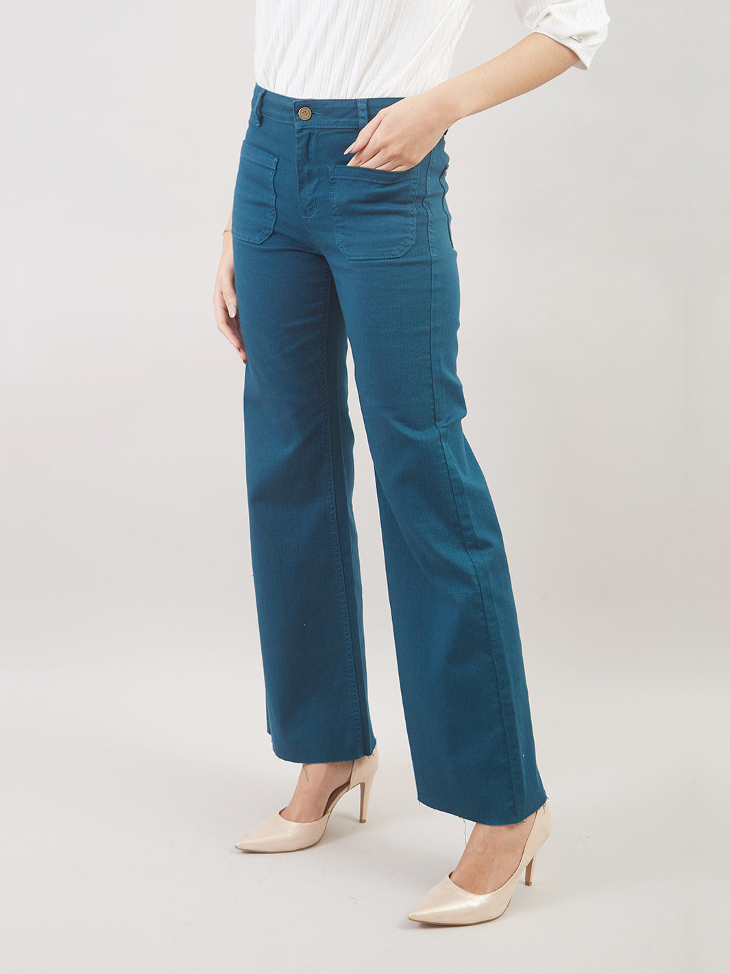 Pantalón Denim Palazo Jp00467smc