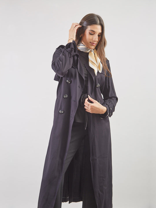 Trench Coat Manga Larga Tc00103slt