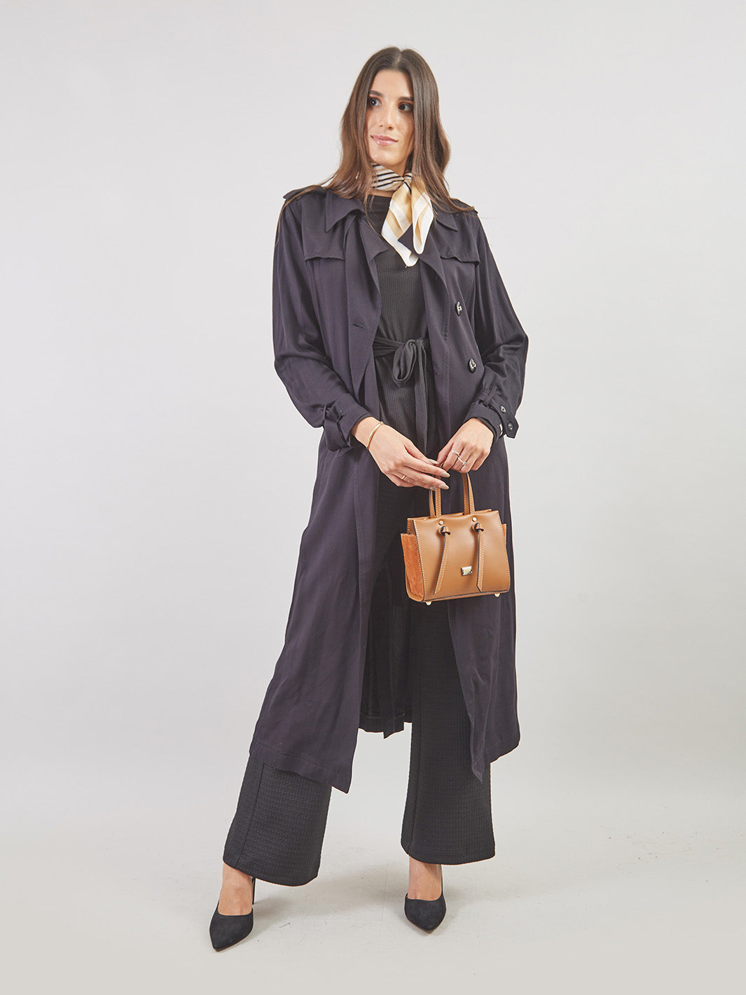 Trench Coat Manga Larga Tc00103slt