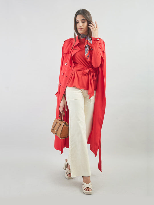 Trench Coat Manga Larga Tc00103slt