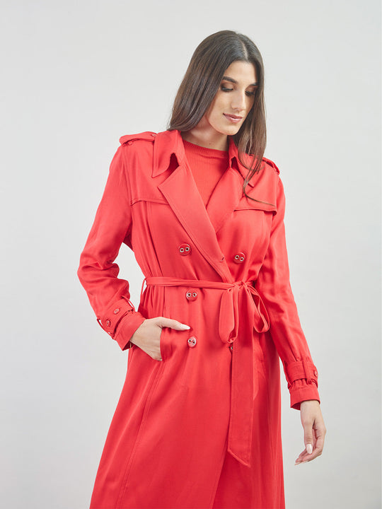 Trench Coat Manga Larga Tc00103slt