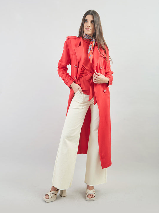 Trench Coat Manga Larga Tc00103slt