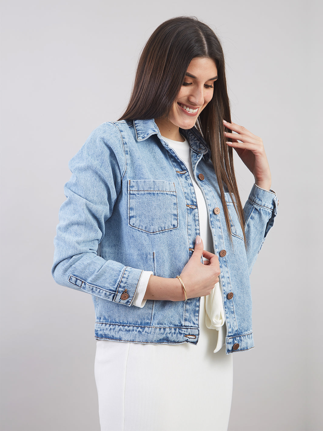 CASACA JEAN RECTA JC00160ALR