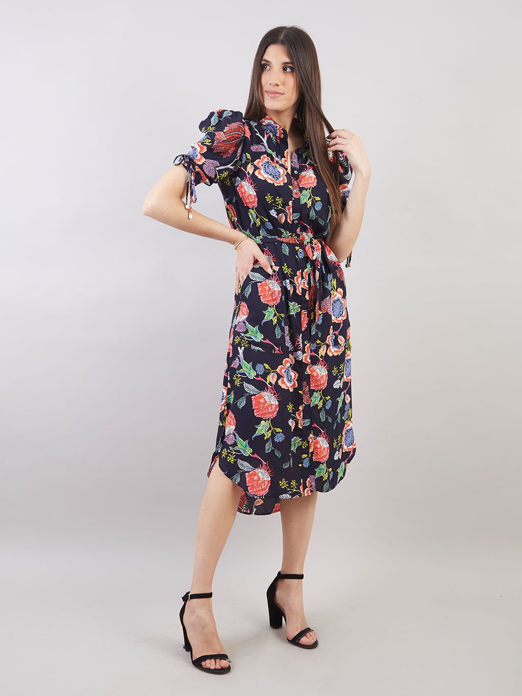 VESTIDO MANGA CORTA VD00788WOD
