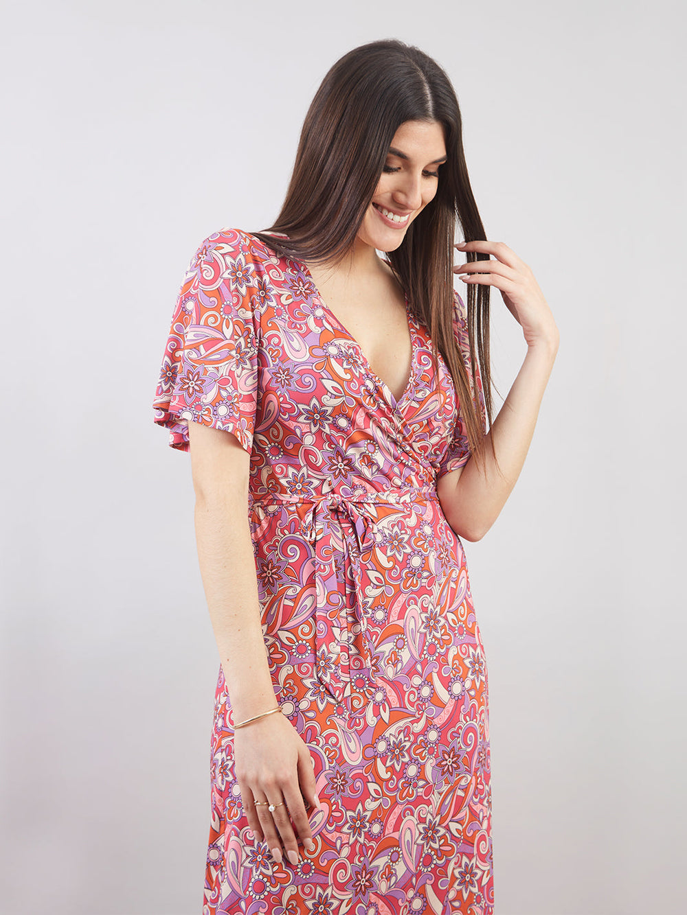 VESTIDO LARGO ENVOLVENTE VD00792VEE
