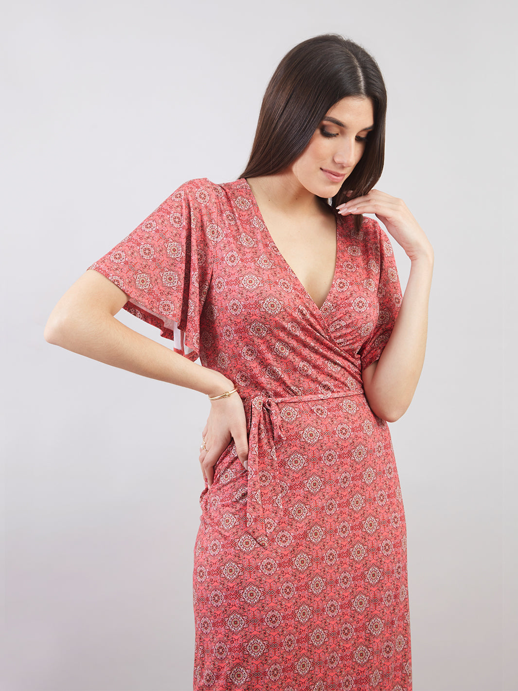 VESTIDO LARGO ENVOLVENTE VD00792VEE