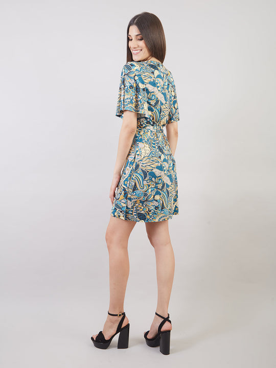 VESTIDO CORTO ENVOLVENTE VD00805VEE