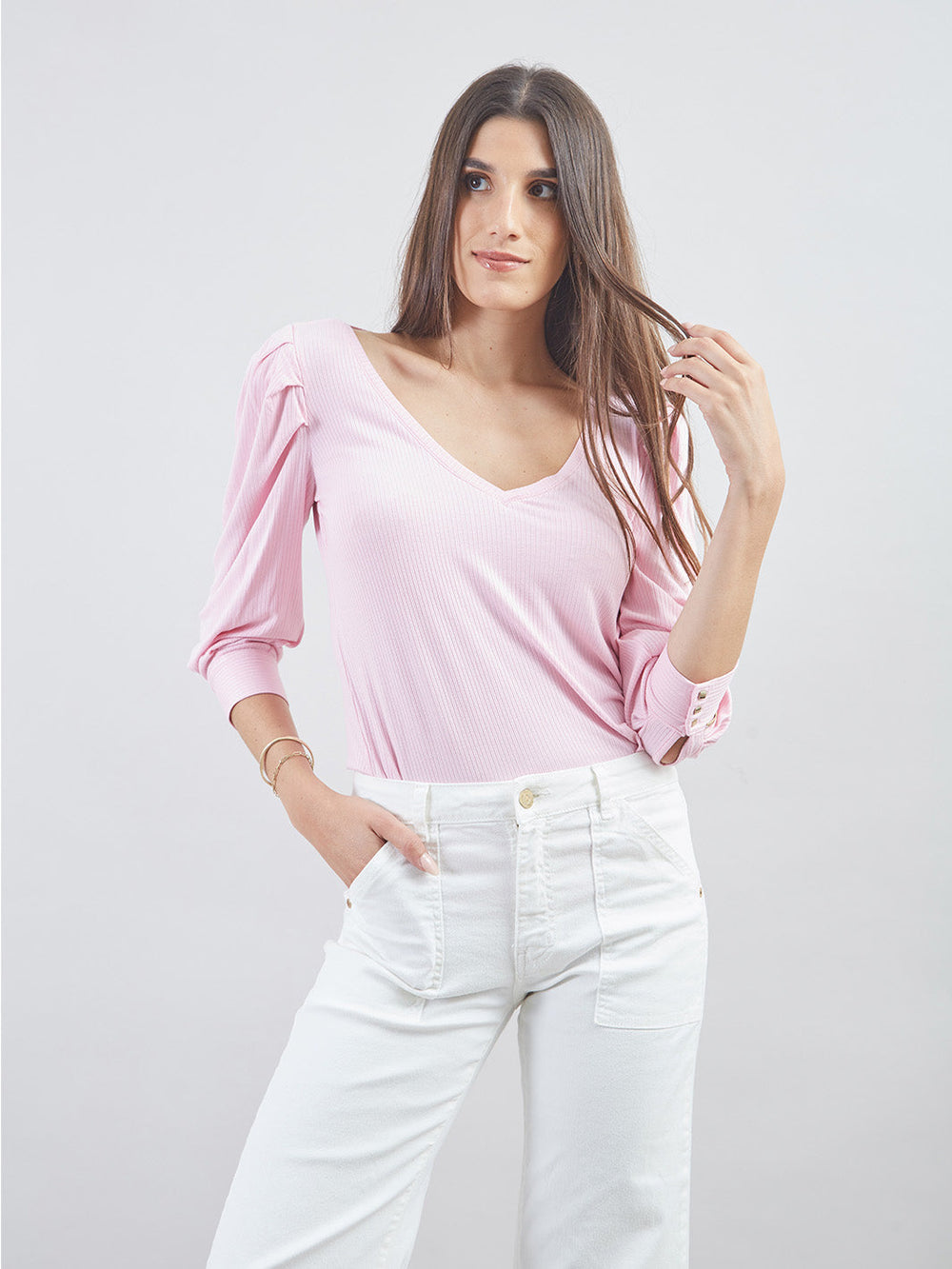 POLO MANGA 3/4 PL01184COR