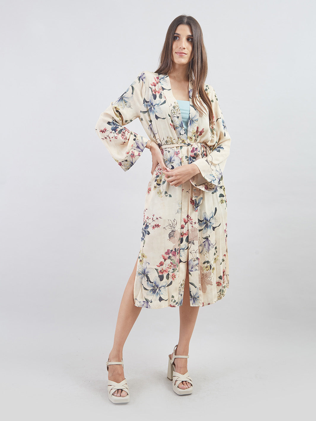 VESTIDO PRINT CON CINTURON VD00780SAP